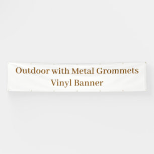 Outdoor-Banner mit Metallösen 76x366 cm Vinyl Banner