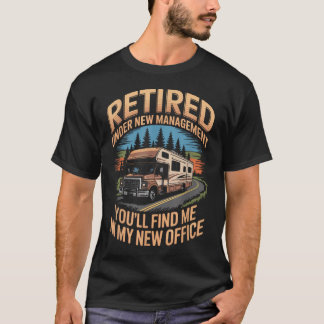 Outdoor-Bergstraßen-Trips Van Wohnmobil Ruhestand T-Shirt