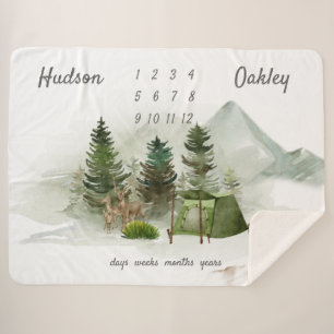 Outdoor Camping Adventure Twins Milestone Sherpadecke