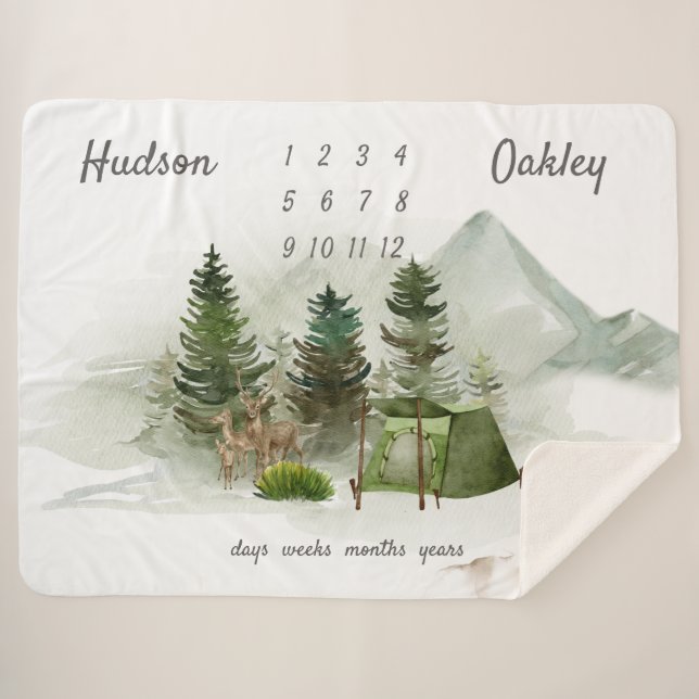 Outdoor Camping Adventure Twins Milestone Sherpadecke (Vorderseite (Horizontal))