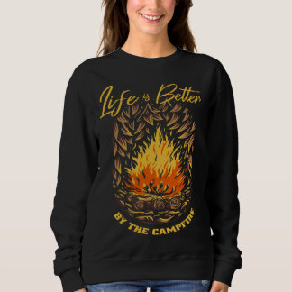 Outdoor Camping and Campfires Men Women Inspiratio Sweatshirt