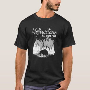 Outdoor Camping Berg Buffalo Yellowstone Nationali T-Shirt
