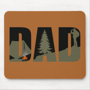Outdoor Camping Papa glücklicher Camper Mousepad