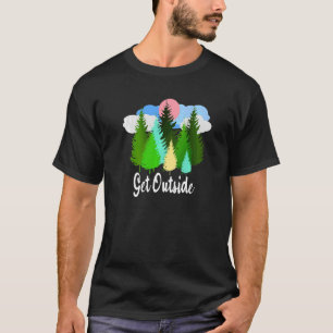 Outdoor Camping Wandern Forest Tree Lan T-Shirt