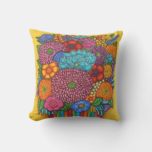 Outdoor Celebration Bouquet Throw Pillo Kissen