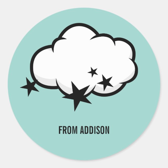 Outdoor Cloud Valentine Aufkleber (Vorderseite)