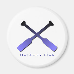 Outdoor Club Design Magnet