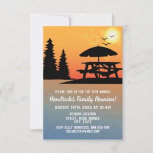 Outdoor Family Wiedersehen oder Urlaubseinladung Save The Date