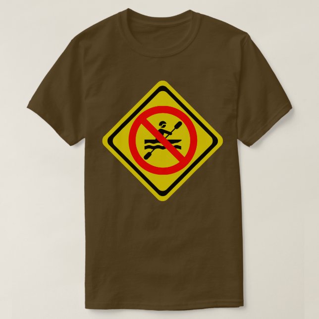 Outdoor Funny No Kayaking Boot T-Shirt (Design vorne)