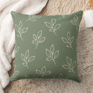 Outdoor Garden Cushion | Sage Green Patio Pillow Kissen