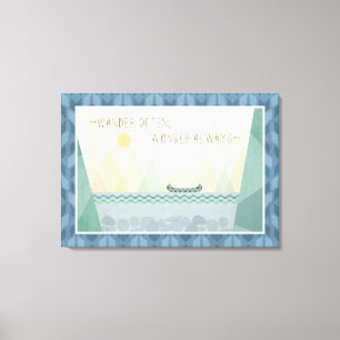 Outdoor Geo I   Oft nachdenken Leinwanddruck