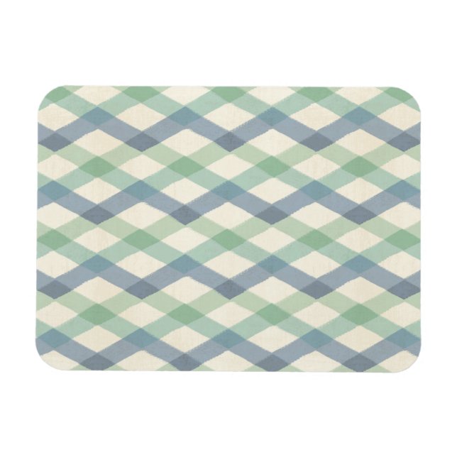 Outdoor Geo Step | Geometrisches Muster der Pastel Magnet (Horizontal)