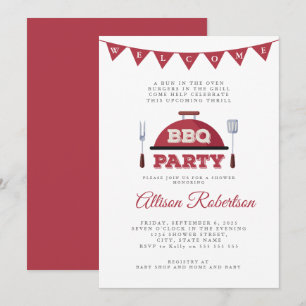 Outdoor GRILLEN Kinderdusche Einladung