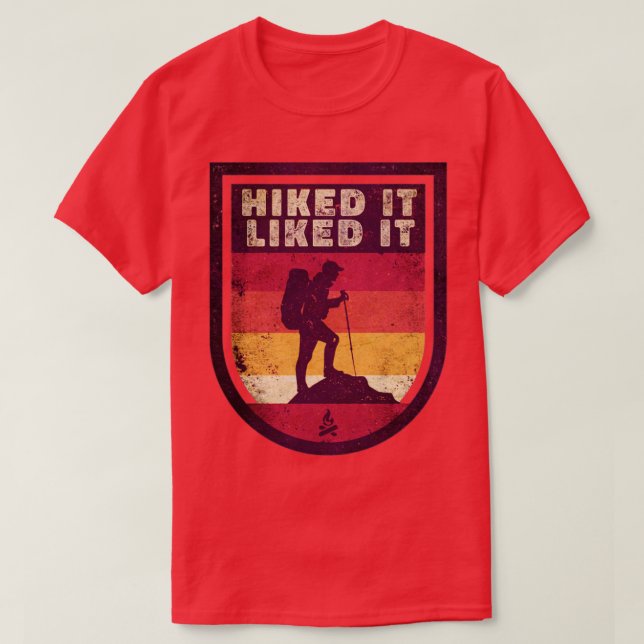 Outdoor-Hiken Es gefiel ihm Wandern5 T-Shirt (Design vorne)