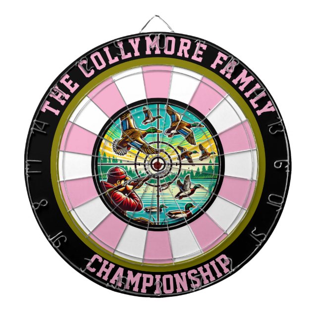 Outdoor-Inspirierte Entenkunst Dartscheibe (vorne)