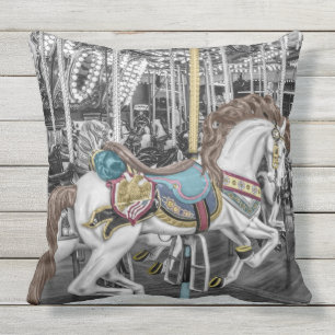 Outdoor-Kissen Pferd heiraten Karussell Kissen