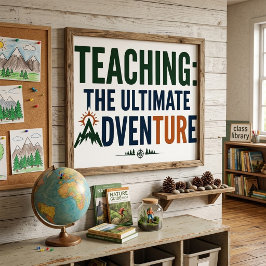 Outdoor-Lehrer Ultimatives Abenteuer  Poster