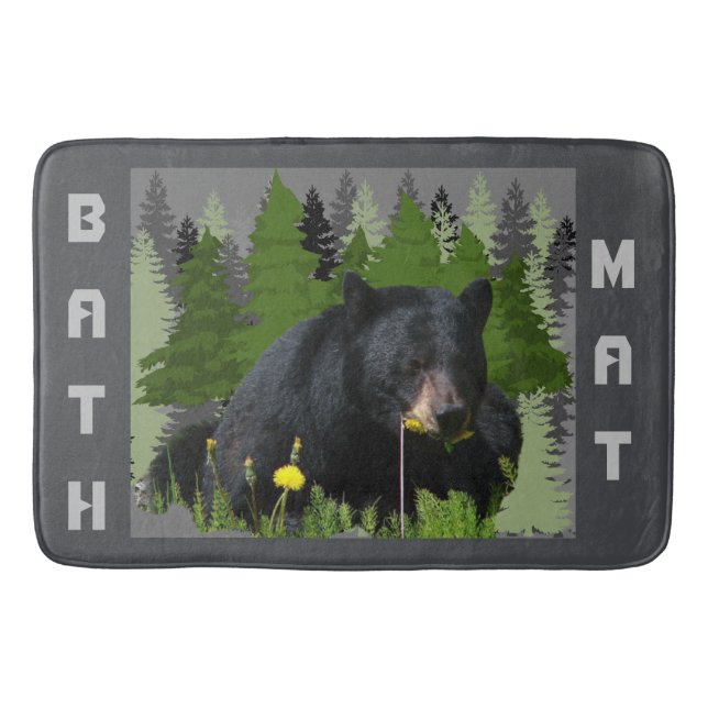 Outdoor Mama Bear Dandelion Bath Mat Badematte (Vorderseite)