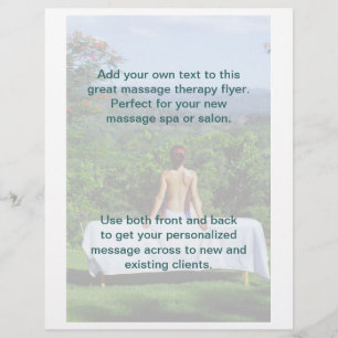 Outdoor Massage Foto Flyer