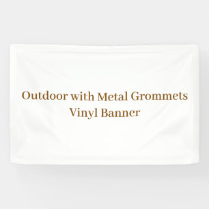Outdoor mit Metall-Ösen 76 x 122 cm Vinyl-Banner Banner