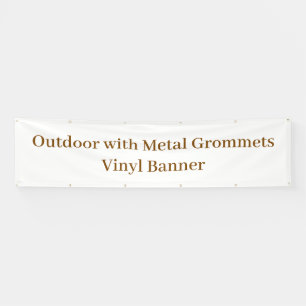 Outdoor mit Metall-Ösen 76 x 305 cm Vinyl-Banner Banner