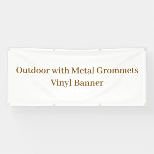 Outdoor mit Metallösen 76 x 183 cm Vinylbanner Banner