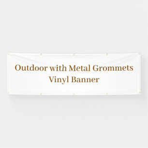 Outdoor mit Metallösen 76 x 244 cm Vinylbanner Banner