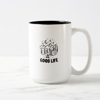 Outdoor Nature Lover Geschenk Zweifarbige Tasse
