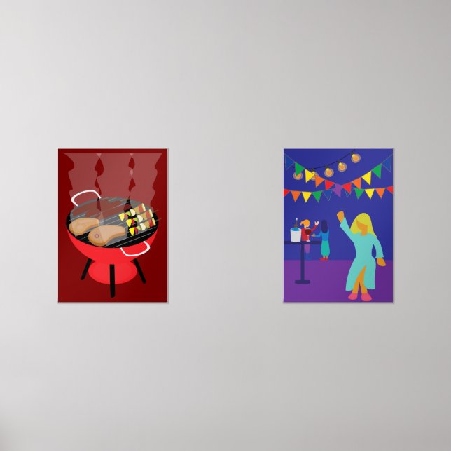 Outdoor Party Bilderwand Sets (Vorderseite)