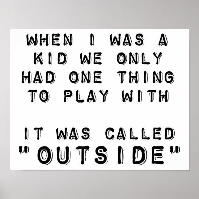 Outdoor-Poster spielen Poster (Vorne)