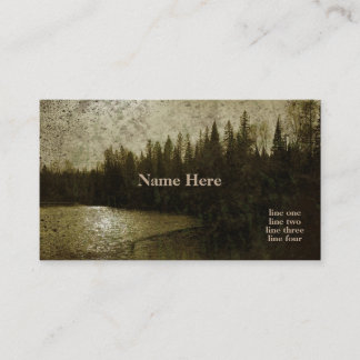 Outdoor Rustic Landschaft Business Cards Visitenkarte