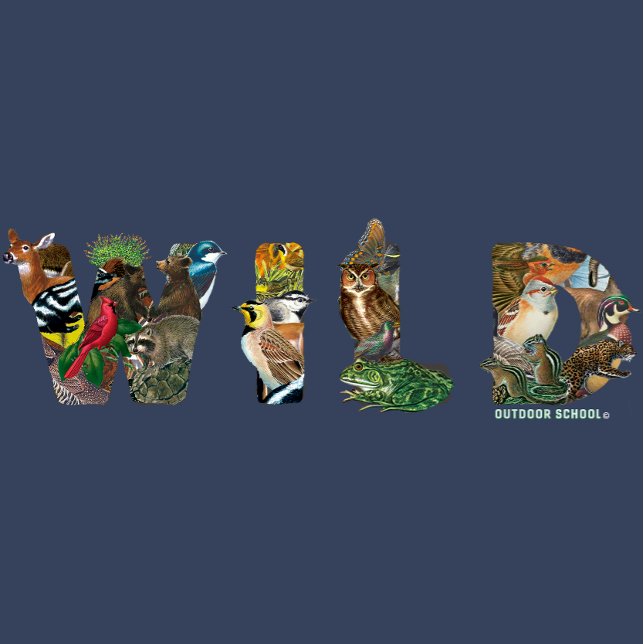 Outdoor School Kids T - Shirt (Marine) (Von Creator hochgeladen)