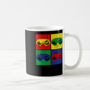 Outdoor Snowboarden Pop Art Sport Snowboarder Kaffeetasse
