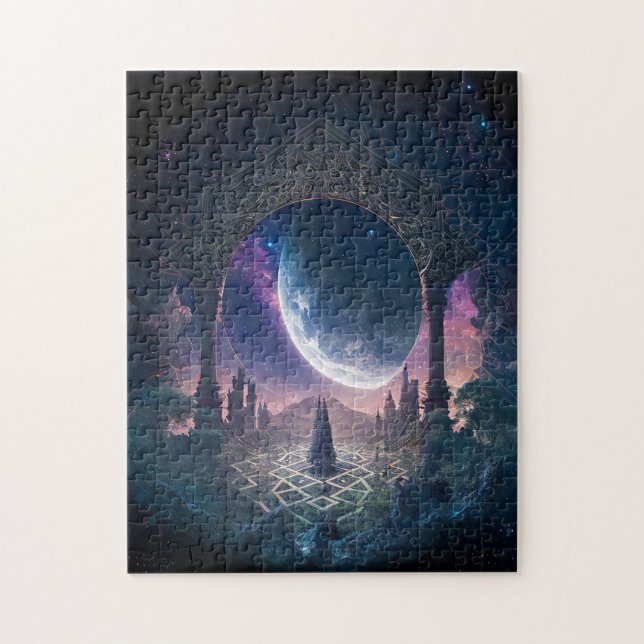 Outdoor Space Surreal Fantasy Art Puzzle (Vertikal)