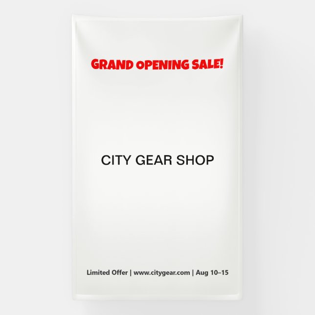 Outdoor Vinyl Banners | Benutzerdefinierte Zeichen Banner (Vertikal)