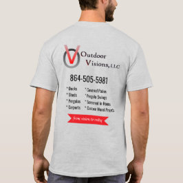 Outdoor Visions Logo Rückseiten Info T-Shirt