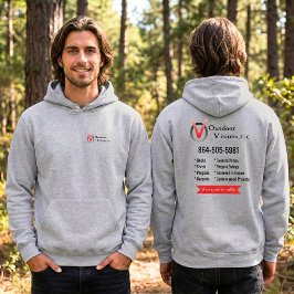 Outdoor Visions Logo Rückseiteninfo Hoodie