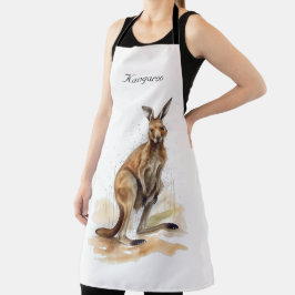 Outdoor Wanderer: Wasserfarbe Kangaroo Brauch Schürze