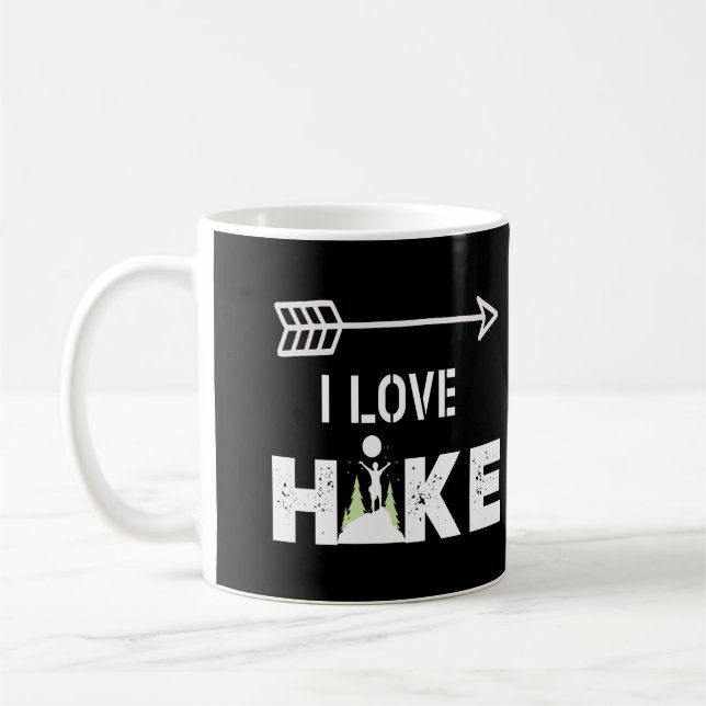 Outdoor Wandern Natur Lover Design Kaffeetasse (Links)
