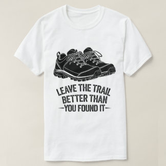 Outdoor-Wanderschuhe Naturschutz Design T-Shirt