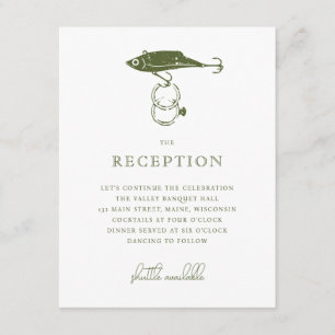 Outdoorfischen Lure Hook Hochzeitsraining Begleitkarte