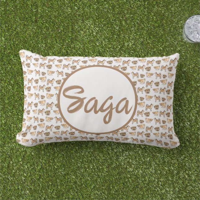 Outdoorhundedesign werfen Kissen mit individuelle  (Gras)