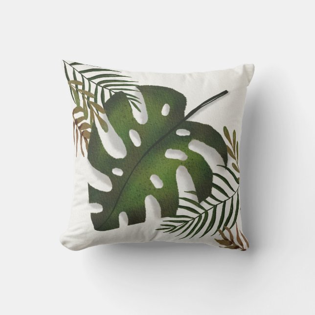 Outdoorkissen Monstera Tropical Design Kissen (Vorderseite)