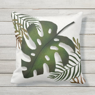 Outdoorkissen Monstera Tropical Design Kissen