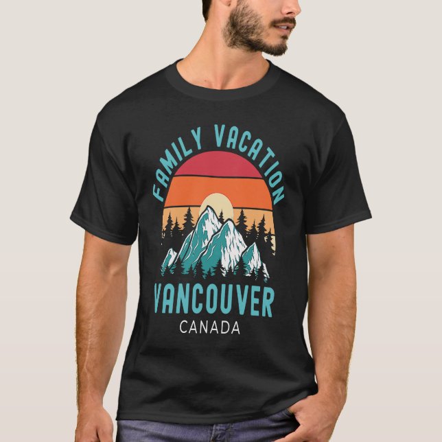 Outdoors Explore Mountains Family Vacation Canada  T-Shirt (Vorderseite)