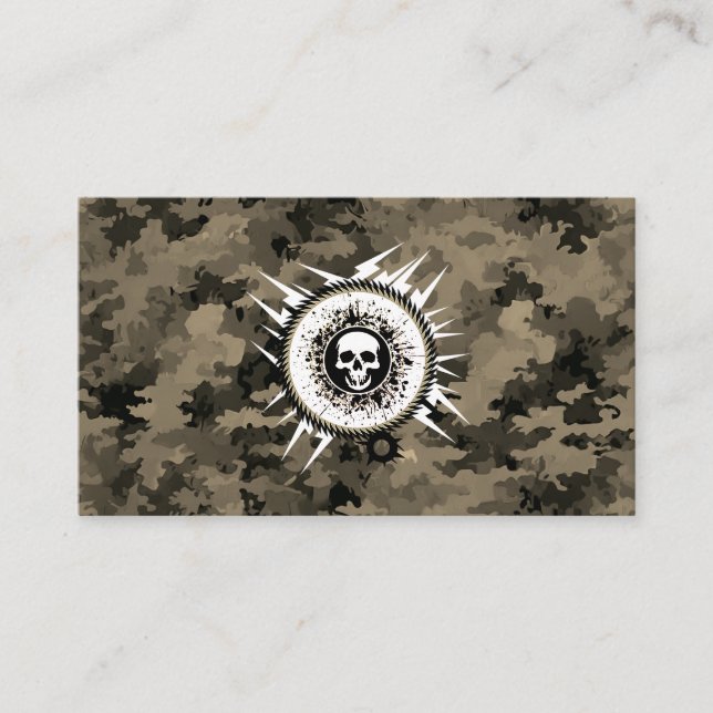 Outdoorsman Camouflage Hunt Fish Pro Informationen Visitenkarte (Vorderseite)