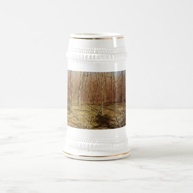 Outdoorsman-/Natur-Bier Stein Bierglas (Mittel)
