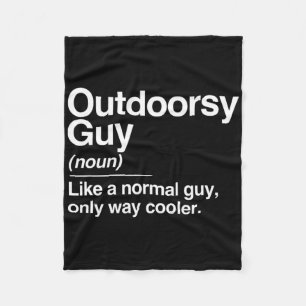 Outdoorsy Typ Definition Natur Wandern Camping Aus Fleecedecke