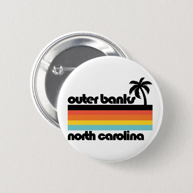 Outer Banks North Carolina Button (Vorne & Hinten)