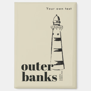 Outer Banks North Carolina hingekritzelter Leuchtt Magnet